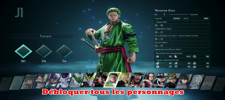 Comment débloquer tous les personnages dans Jump Force