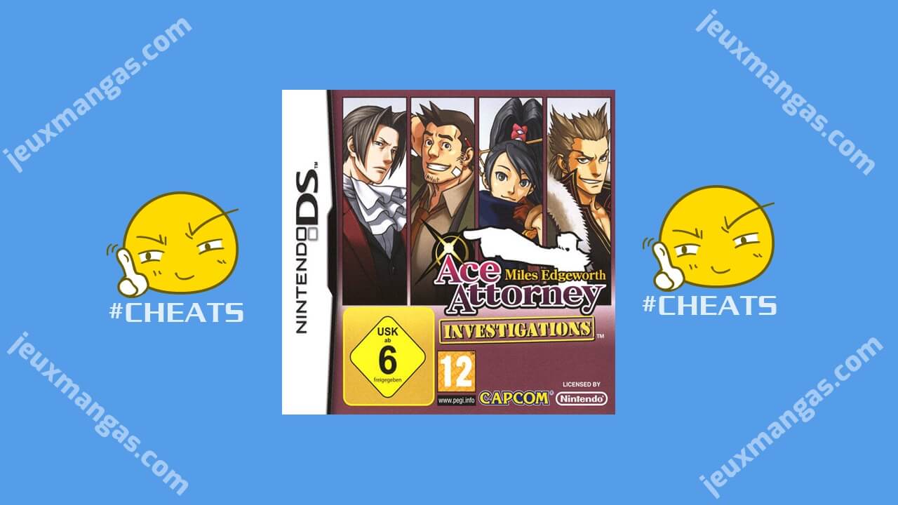 Ace Attorney Investigations Miles Edgeworth DS code triche