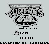 ROM Teenage Mutant Ninja Turtles Back From the Sewers 