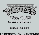 ROM Teenage Mutant Ninja Turtles Fall of the Foot Clan 