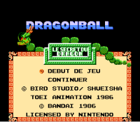 ROM Dragon Ball Le Secret du Dragon (France) (NES)