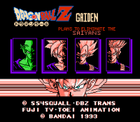 ROM Dragon Ball Z Gaiden Saiya Jin Zetsumetsu Keikaku Japan NES