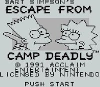 ROM Simpsons The Escape from Camp Deadly 