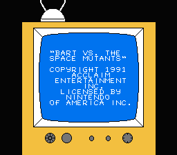 Les Simpson Bart Vs. the Space Mutants (nes)
