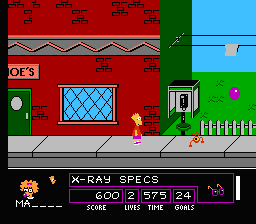 Les Simpson Bart Vs. the Space Mutants (nes)