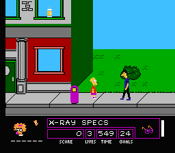 Les Simpson Bart Vs. the Space Mutants (nes)