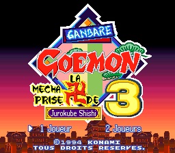 patch Ganbare Goemon 3 Shishi Juurokubee no Karakuri Manjigatame