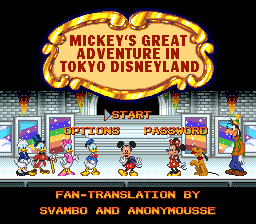 patch Mickey no Tokyo Disneyland Daibouken