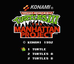 ROM Teenage Mutant Ninja Turtles III The Manhattan Project  download