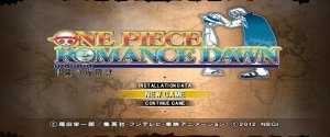 One Piece Romance Dawn sur PSP traduit en Anglais