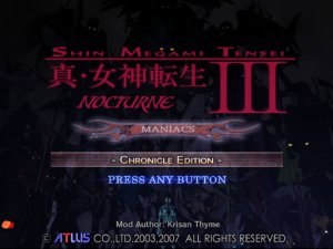 ROM Shin Megami Tensei III&nbsp;: Nocturne Maniax Chronicle Edition download