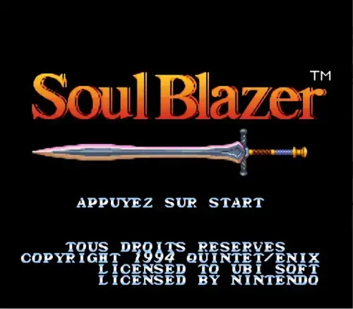 Soul Blazer ROM FR